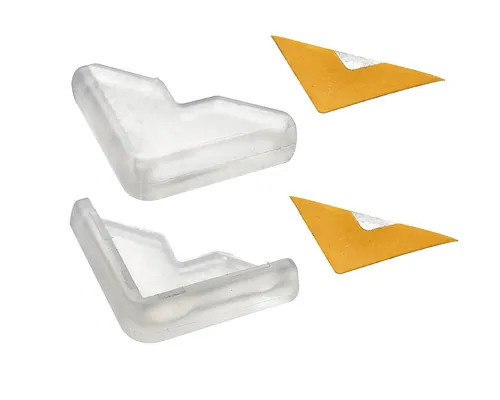 Protecții colțuri mobilă Hettich, transparente, autoadezive, pachet 4 bucăți pac