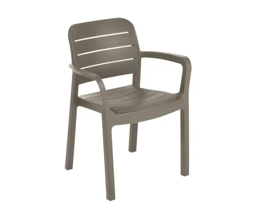 Scaun plastic Allibert Tisara 53x58x83 cm cappuccino buc
