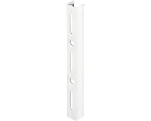 Șină simplă de perete Dolle Single Slot 145mm, albă, pentru rafturi modulare buc