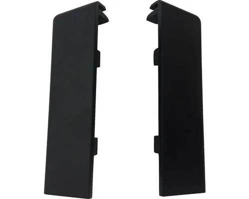 Capăt PVC pentru plintă mochetă 50 mm negru, 2 perechi/pachet pac