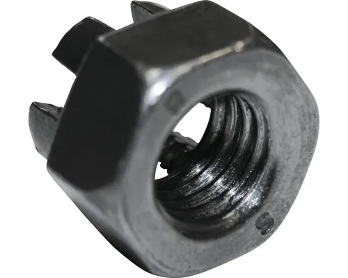 Piulițe hexagonale crenelate Dresselhaus M16 DIN935 oțel netratat, 25 bucăți pac