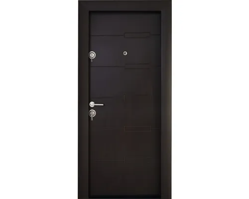 Ușă de intrare metalică pentru interior Modern 344 wenge 88x201 cm dreapta buc