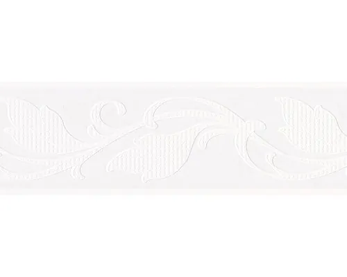 Bordură tapet vlies Marburg 9015 Patent Decor Laser albă 5 m x 13 cm rola