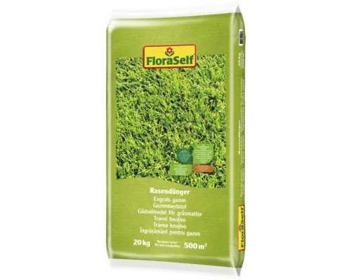 Îngrășământ gazon FloraSelf 20 kg 500 m² buc