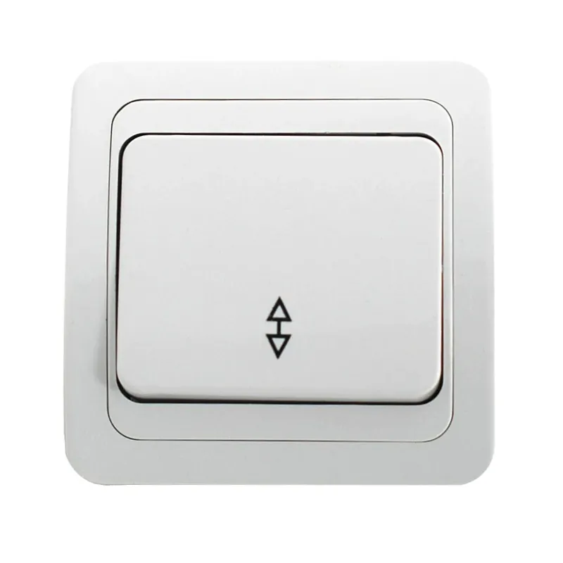 Intrerupator cap scara simplu Comtec Eco Premium, MF0012-06020, incastrat, ceramica, rama inclusa, alb buc