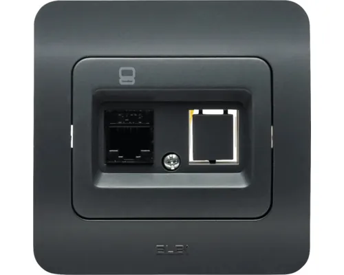 Priză date RJ45 UTP simplă Jazz CAT6E, antracit buc