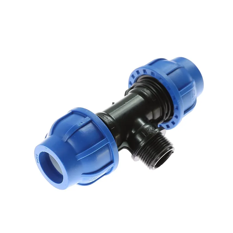 Teu compresiune PEHD, filet exterior, D 32 mm x 1" buc