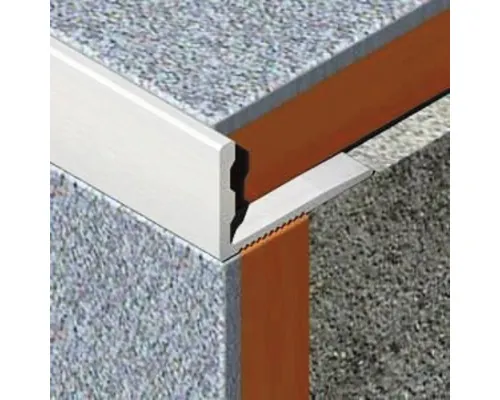 Baghetă dreaptă din aluminiu pentru colț exterior 10 mm 2,5 m argintiu EMA100.80 buc