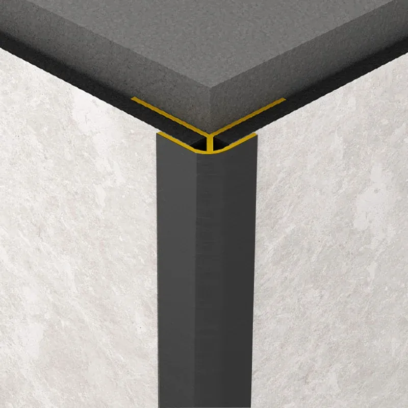 PROFIL EXTERIOR ROCKO TILES NEGRU 1 SET=10 BUCATI 2800 MM set