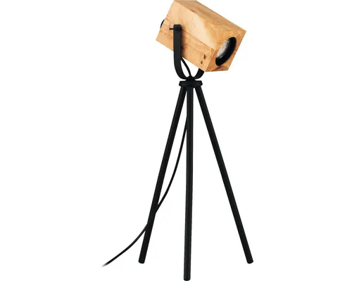 Veioză copii Eglo Ayles GU10 max. 1x3W, negru/lemn natur buc