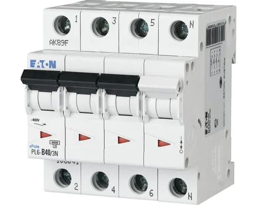 Disjunctor electric modular Eaton xPole 3P+N 32A 6kA, curbă C buc