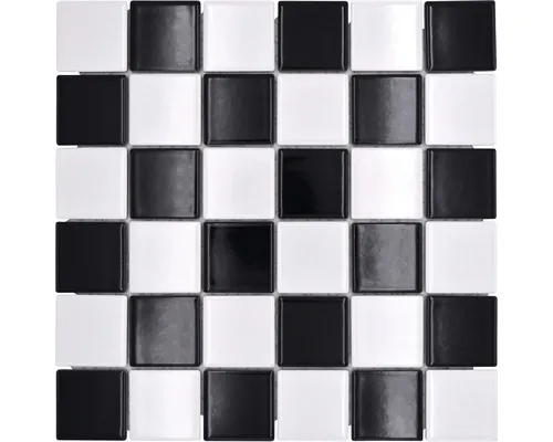 Mozaic piscină ceramic CD 200 negru/alb 30x30 cm buc