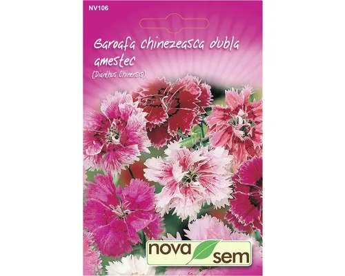 Semințe flori Novasem garofiţă chinezească dublă amestec buc