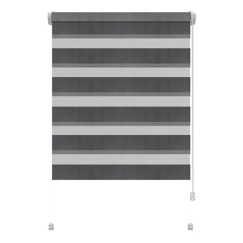 Stor actionare snur, accesorii montaj incluse Mini dbl Zebra 80/150 gri 724, montaj fara gaurire