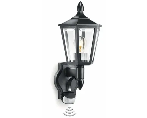 Aplică exterior în sus Steinel L15 E27 max. 1x60W, senzor de mișcare, IP44, negru buc