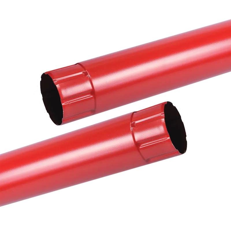 Burlan metalic, 88 mm, rosu, RAL 3011, L = 3 m