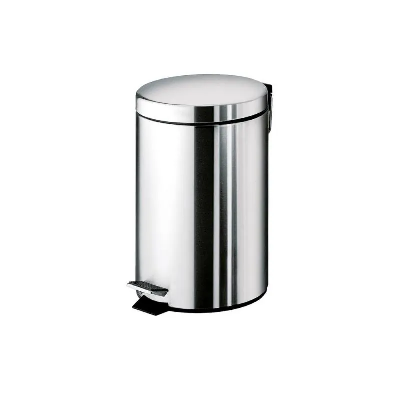 Cos de gunoi cu pedala, Gedy, Argenta, crom lucios, 3L
