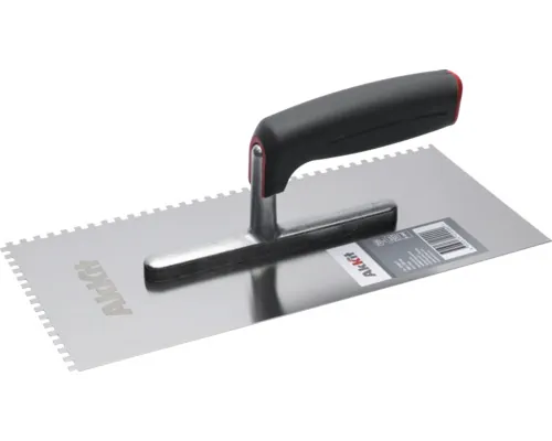 Gletieră zimțată inox Akkit 280x130 mm dinți 4 mm buc