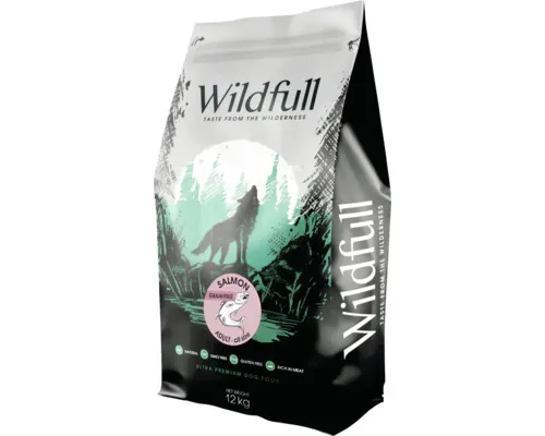 Hrană uscată pentru câini ultra-premium Wildfull Adult Mediu-Maxi cu somon 12 kg buc