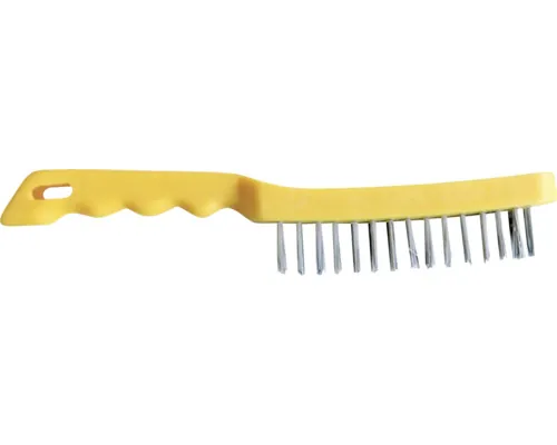 Perie de sârmă oțelită GYS 280mm, 4 rânduri, mâner din plastic buc