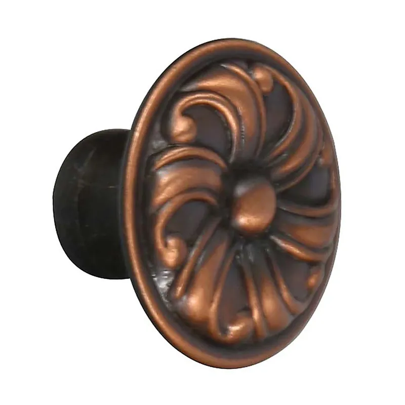 Buton pentru mobila, metalic, cupru antic, M 482.93.28, 30 x 22 mm buc