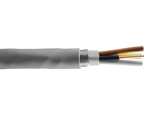 Cablu CYAbY-F 4x10 mm² gri, cu întârziere mărită la propagarea flăcărilor m