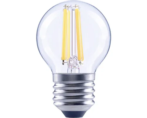 Bec LED variabil Flair E27 5,5W 806 lumeni, glob clar G45, lumină caldă buc