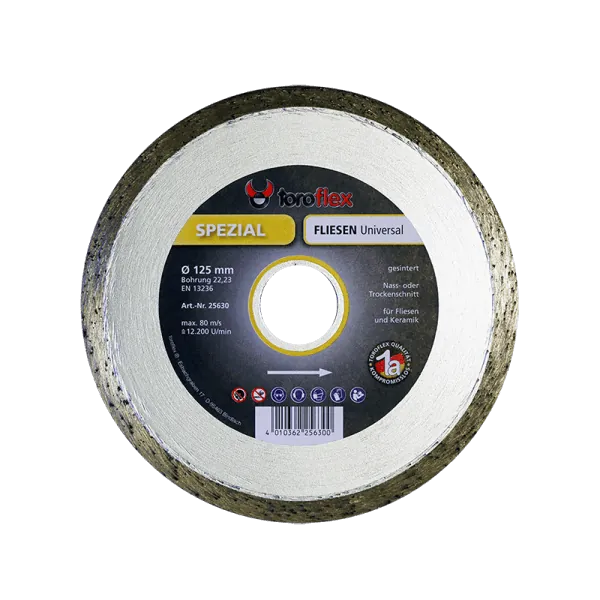 Disc diamantat gresie faianta 115 FLISEN UNIVERSAL TOROFLEX