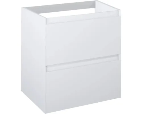 Dulap bază lavoar baie suspendat Jungborn DECEM 60 cm MDF alb lucios 2 sertare buc