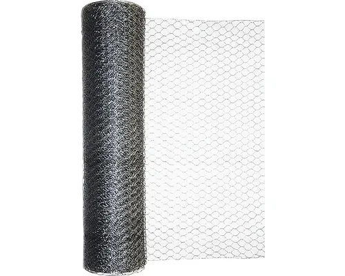 Plasă rabitz zincată Kaiserthal 0,7 mm 1x10 m argintiu buc