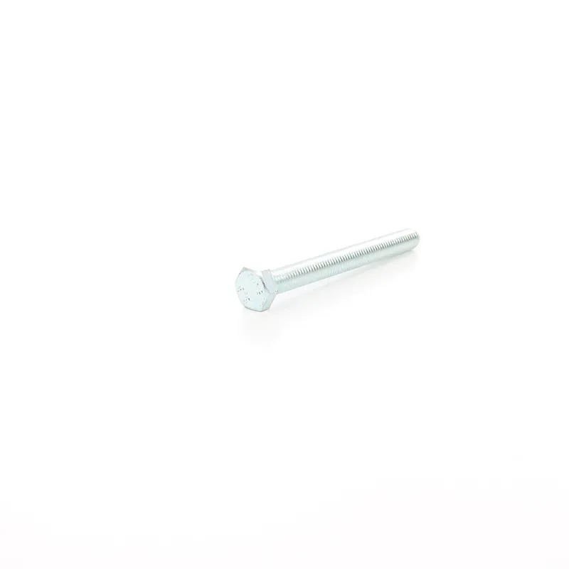 Surub cu cap hexagonal, filetat complet, otel, zincat alb, DIN933-6.8, M8 x 80 mm buc