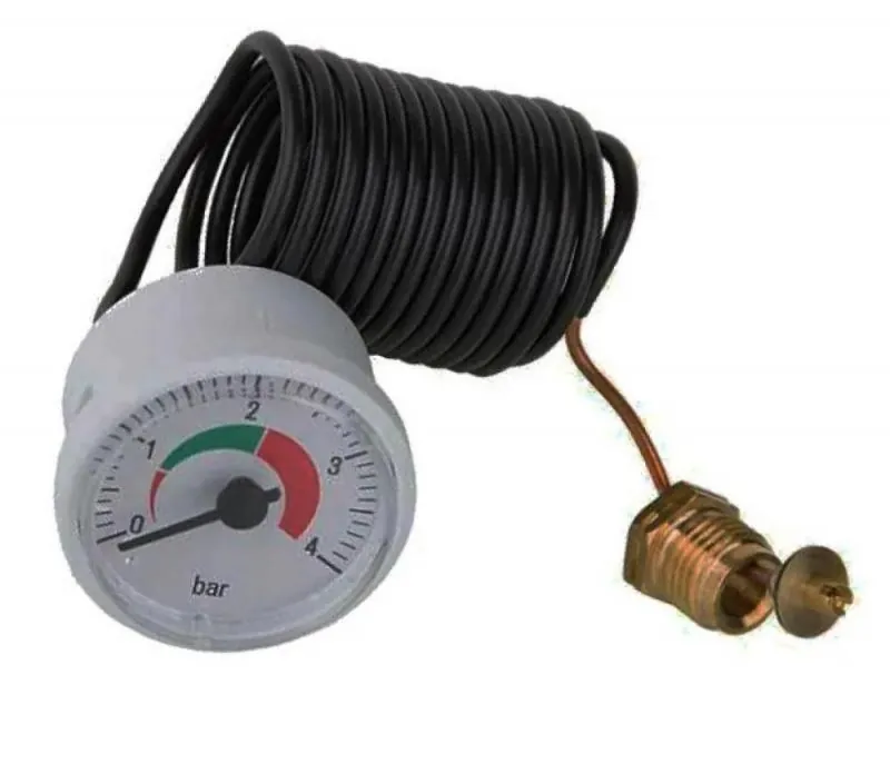 Manometru circular cu tub capilar, Fondital, 4 bar, D42/d37, o-ring, pentru DELFIS CTFS 24, KC 24, 28