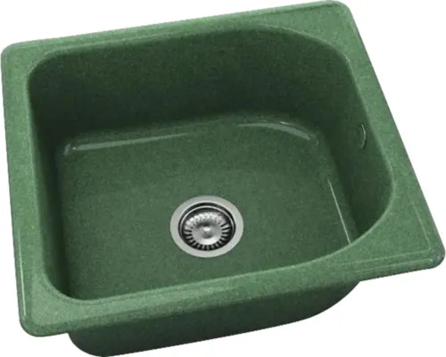 Chiuvetă bucătărie granixit 1 cuvă FAT Granada 56x51 cm verde buc