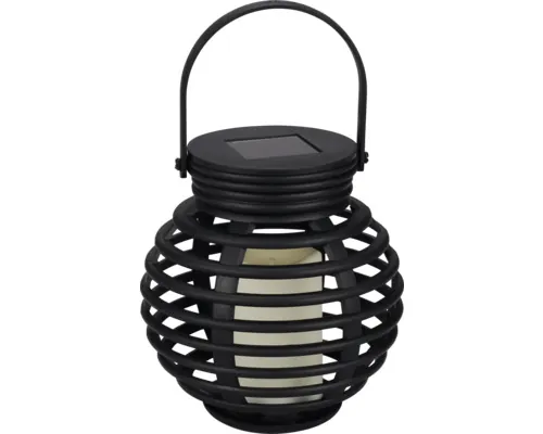 Lampă solară cu LED tip felinar 2 lumeni 2200K plastic negru buc
