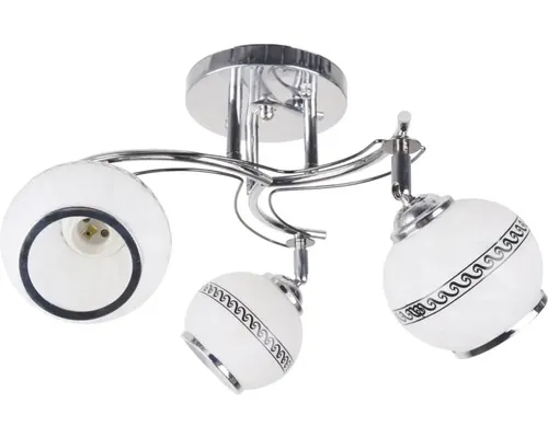 Lustră Klausen Flood E27 max. 3x15W, crom/alb buc