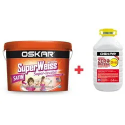 Pachet vopsea superlavabila Superweiss interior satin 15l+amorsa