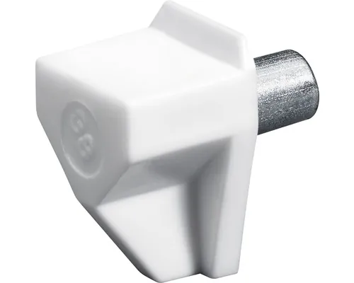Suport poliță Hettich Safety Ø5mm, plastic alb, pachet 100 bucăți pac