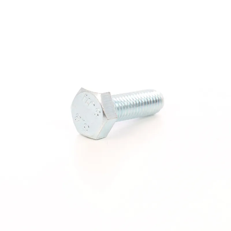 Surub cu cap hexagonal, filetat complet, otel, zincat alb, M10 x 20 mm buc