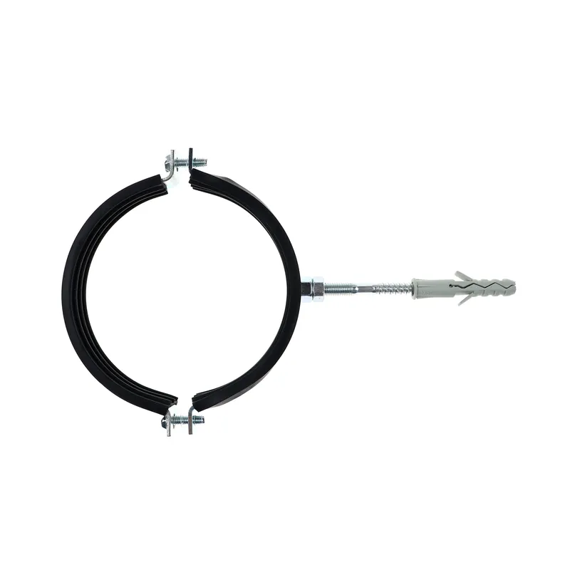 Colier metalic pentru tevi, cu garnitura de cauciuc, Friulsider, 4 inch + diblu nylon buc