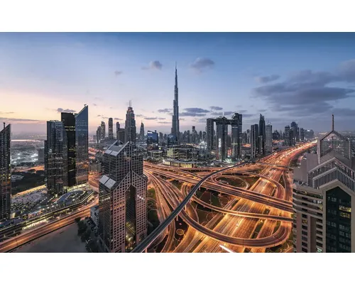 Fototapet vlies Komar SHX9-119 Lights of Dubai 450x280 cm buc