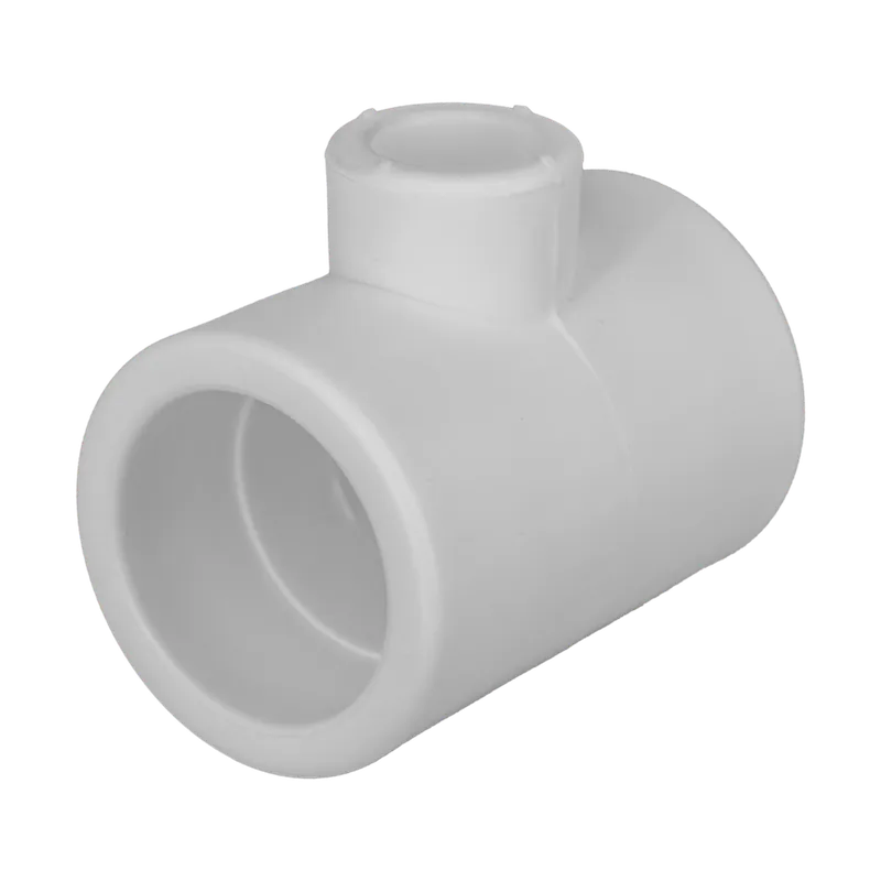 Teu redus PPR 40 mm Vesbo, 20 x 40 mm, filet interior, alb