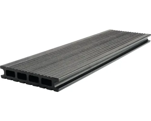Profil WPC pentru terasă gri maro 3000x145x26 mm buc