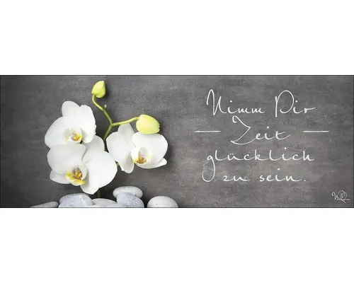 Tablou sticlă Pure Living Wellness Slogan I 30x80 cm buc