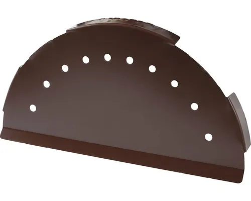 Capac de coamă PRECIT pentru țiglă metalică 0,45x125x280 mm maro lucios RAL 8017 buc