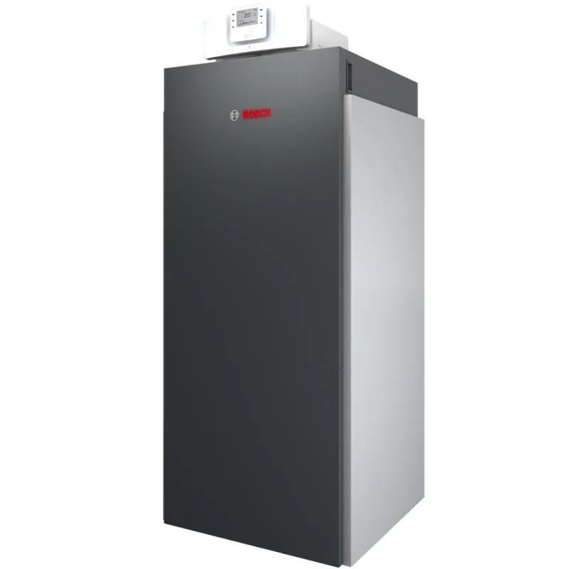 Cazan de incalzire cu condensare pe gaz, BOSCH GC7000F 150 kW L, cu montare pe pardoseala, schimbator AL-Si