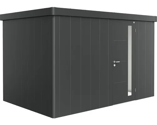 Magazie grădină Biohort Neo 2D metal ușă standard 347,5x235,5 cm gri închis metalizat buc