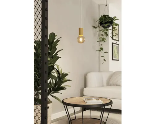 Pendul Eglo Pozueta 1 E27 max. 1x40W, lemn/natur buc