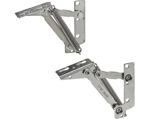 Set limitatoare cu arc Hettich max. 2,5kg, pentru uși mobilă cu deschidere în sus, 2 piese buc