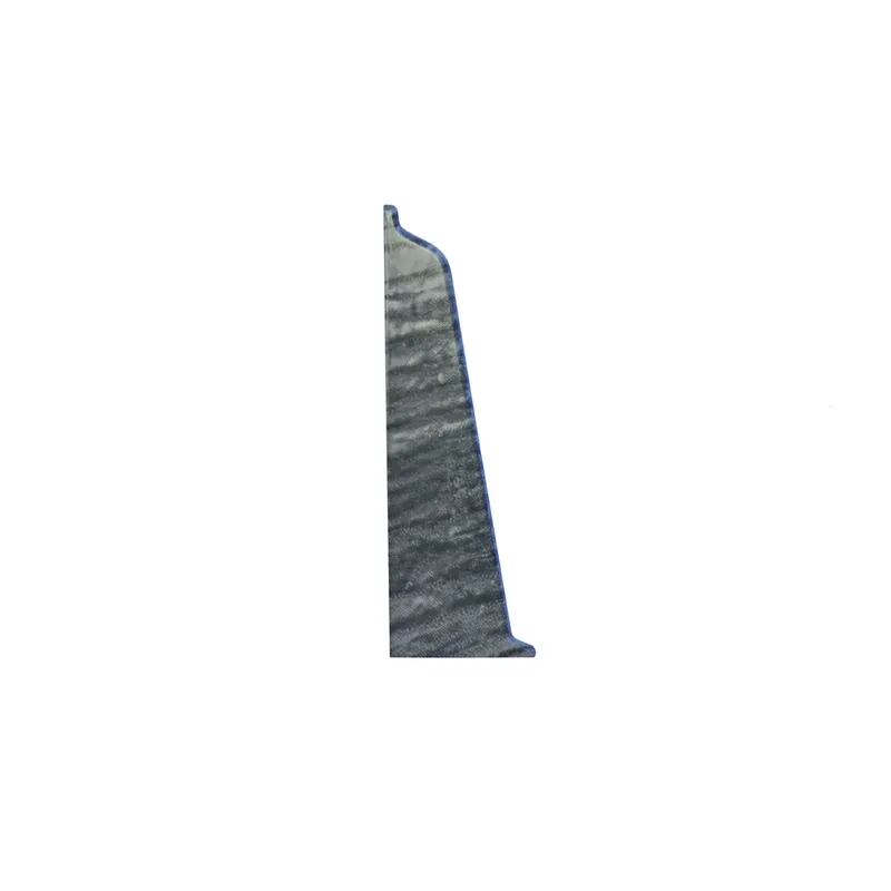 Set terminatie plinta parchet stanga/dreapta Korner Evo 70, stejar rocky, PVC, 70 x 20.7 mm, 2 bucati/set 2buc