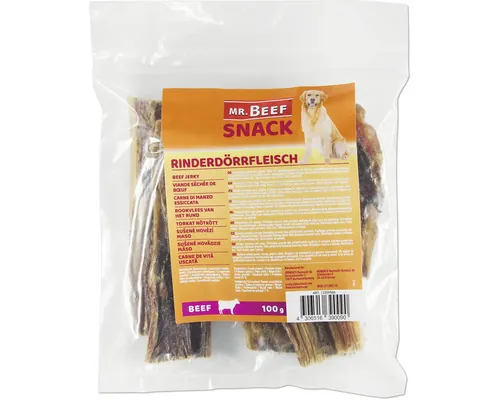 Snack pentru câini MR. BEEF carne de vită uscată 100 g buc